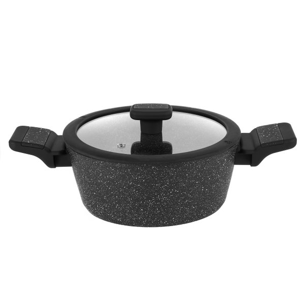 GARNEK Indukcja POKRYWKA MAŁY MARMURKOWY Starke Pro Ceres Marble 1,2 l 17cm