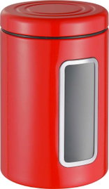 Wesco Pojemnik czerwony z okienkiem Classic Line 2l stalowy Niemiecki