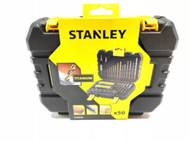 STANLEY ZESTAW NARZĘDZI 50el WIERTŁA BITY NASADKI WALIZKA FATMAX STA88546