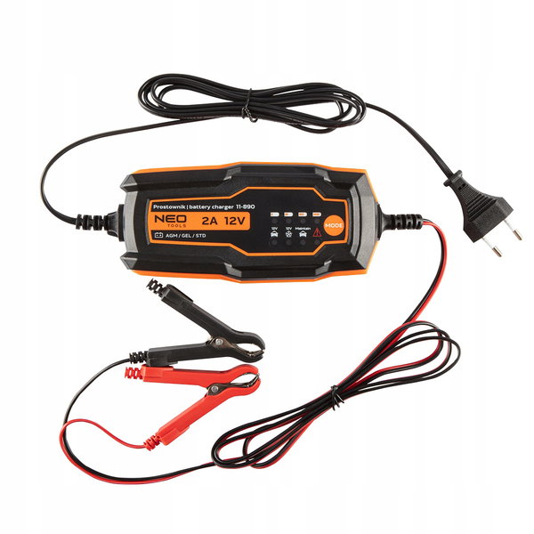 NEO PROSTOWNIK AUTOMATYCZNY 2A/35W 4-60AH DO AKUMULATORÓW KWASOWYCH AGM/GEL