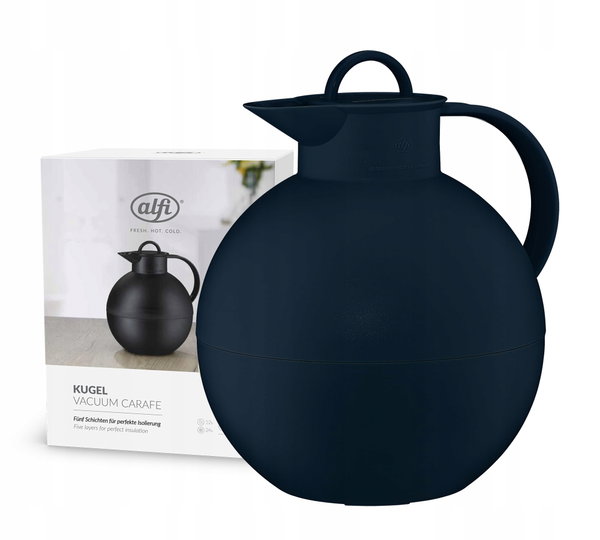 ALFI Termos do Kawy Herbaty kula KUGEL dark blue mat 0,94l