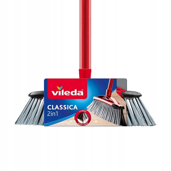 MIOTŁA Profilowana z KIJEM Szczotka do ZAMIATANIA Vileda Angoli 2w1 130cm