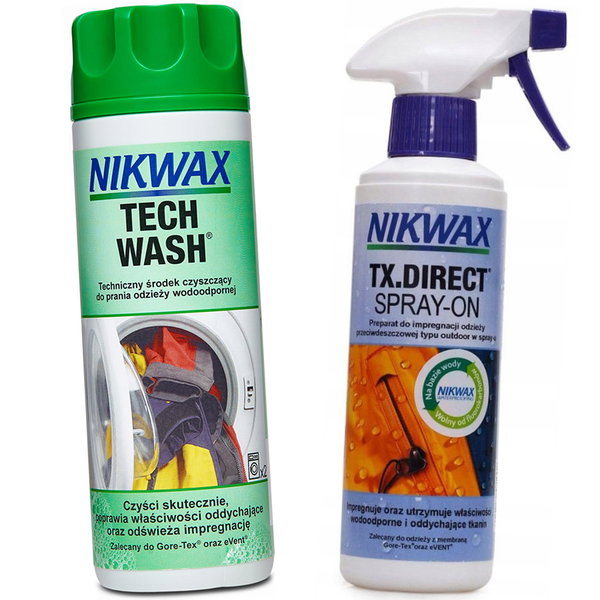 Zestaw Nikwax Twin Tech Wash/Tx Direct Spray On 2 x 300ml