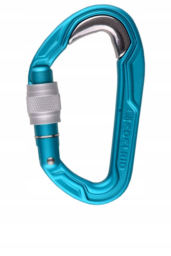 Karabinek wspinaczkowy Edelrid Bulletproof Screw 20 mm niebieski