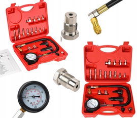 ZESTAW TESTER MIERNIK CIŚNIENIA DIESEL 0-70BAR WALIZKA Kraft&Dele KD12538