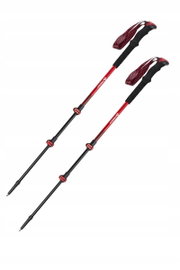TREKLY Kije trekkingowe Hiker czerwony