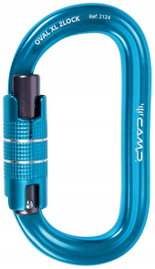 CAMP Karabinek wspinaczkowy Oval XL 2Lock niebieski