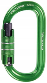 CAMP Karabinek wspinaczkowy Oval XL 2Lock zielony