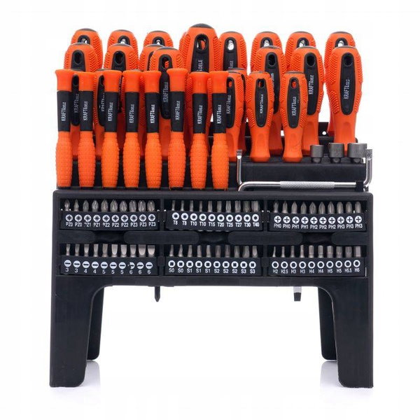 DUŻY ZESTAW ŚRUBOKRĘTÓW BITÓW 100 ELEMENTÓW BITY WKRĘTAK TORX KD10957
