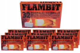 Podpałka Flambit Biała 320 Kostki Rozpałka Do Pieca Kominka Długie Spalanie