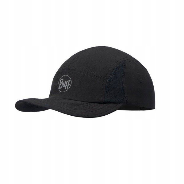 BUFF Czapka do biegania 5 Panel UPF 50 Go Cap - Solid Black S/M