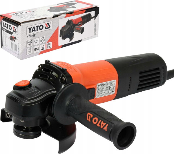 YATO SZLIFIERKA KĄTOWA POLERKA DIAX 1400W 125MM REGULACJA OBROTÓW YT-82098