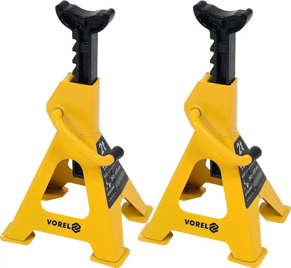 VOREL PODSTAWKI WARSZTATOWE KOBYŁKI SAMOCHODOWE 2T 2 SZTUKI 265-415mm 80307