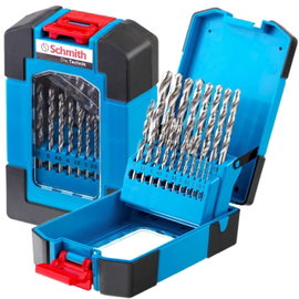 SCHMITH KOMPLET WIERTŁA HSS DO METALU ZESTAW WIERTEŁ 1-10MM 19 SZTUK