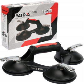 YATO UCHWYT PRZYSSAWKA DO SZYB BLACH PŁYT SZKŁA GLAZURY 190KG 3x125mm