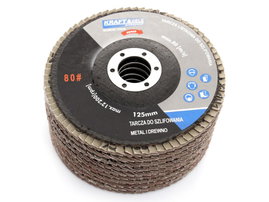 Komplet Tarcz listkowych do Metalu Drewna Kraft&Dele 10szt. 125mm P80