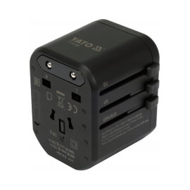 UNIWERSALNY ADAPTER PODRÓŻNY Z SZYBKĄ ŁADOWARKĄ YATO YT-81300 USB USB-C USA