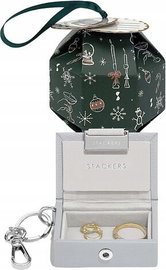 Brelok do kluczy Nano in Bauble szary w opakowaniu świątecznym Stackers