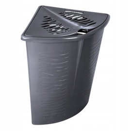 KOSZ na BIELIZNĘ Narożny do PRANIA Antracyt Duży POJEMNIK Branq Zebra 45 l