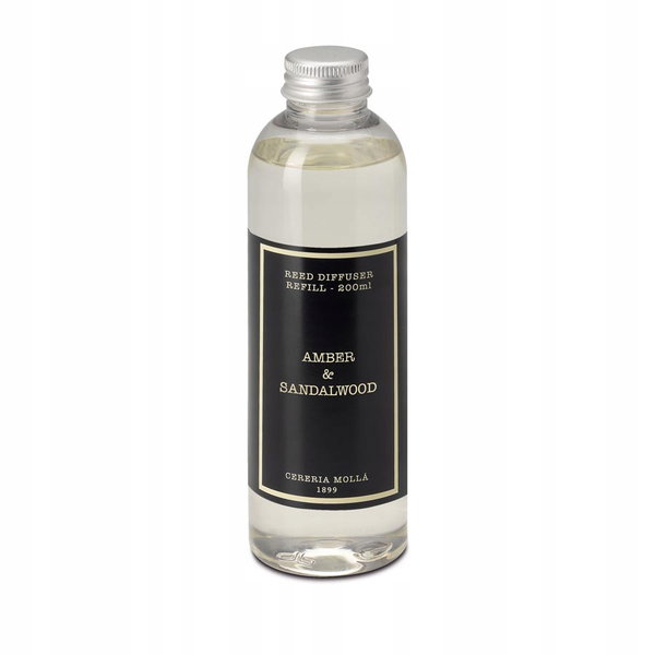Zapas do dyfuzora 200 ml Amber & Sandalwood Cereria Molla