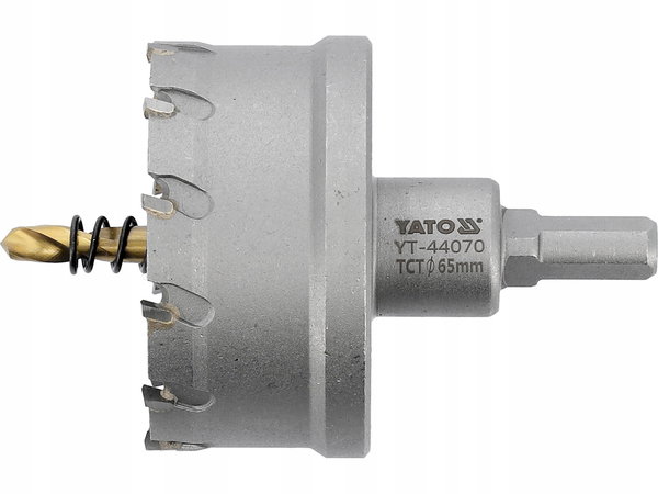 OTWORNICA DO METALU 65 MM Z WĘGLIKIEM SPIEKANYM YG10X KORONKA TCT YATO