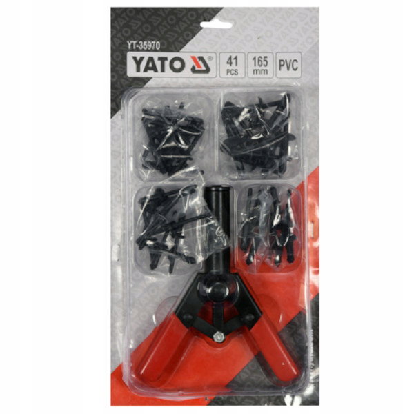YATO KOMPLET NITOWNICA RĘCZNA NITY PLASTIKOWE ZESTAW NITÓW 41el YT-35970