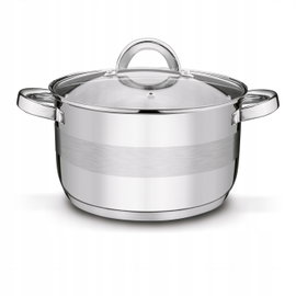 GARNEK INDUKCJA GAZ Stalowy KUCHENNY Pokrywka Tadar Roger II 4,4 l 22cm