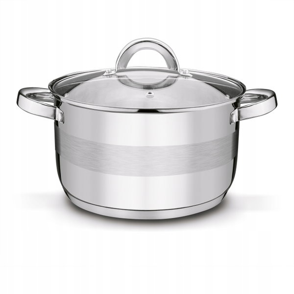 GARNEK INDUKCJA GAZ Stalowy KUCHENNY Pokrywka Tadar Roger II 4,4 l 22cm