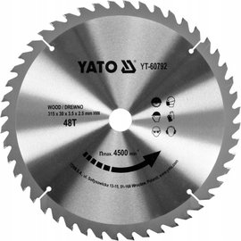 YATO TARCZA WIDIOWA DO DREWNA 315X48TX30 YT-60792 PIŁA TARCZOWA