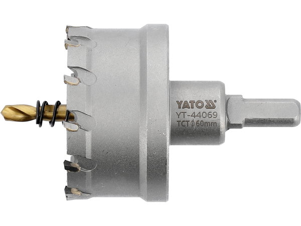 OTWORNICA DO METALU 60 MM Z WĘGLIKIEM SPIEKANYM YG10X KORONKA TCT YATO