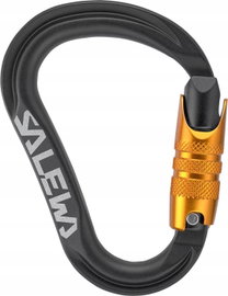 SALEWA Karabinek wspinaczkowy Ortles Hms C.3 M czarny/pomarańczowy