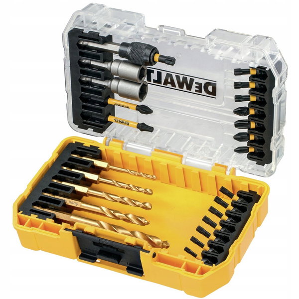 DEWALT DT70735T ZESTAW BITÓW WIERTEŁ 25pc EXTREME FLEXTORQ Z UCHWYTEM 1/4"