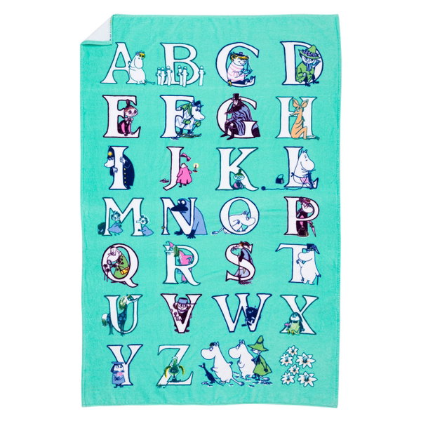 Ręcznik kąpielowy Muminki Alphabets 95 x 150 cm Arabia Finland