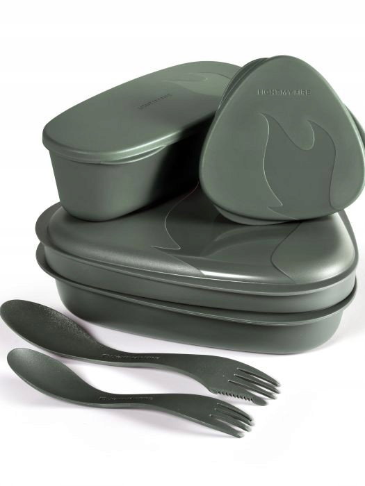 LIGHT MY FIRE Zestaw naczyń turystycznych Lunch Kit 2.0 zielony