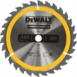 DeWALT tarcza piła do drewna 184mm 16mm 30z DT1940