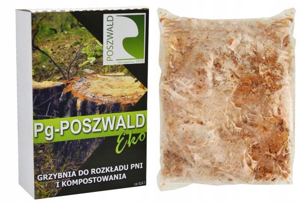 Grzybnia do rozkładu Pni Drzew 2szt EKO PG POSZWALD Usuwania Kompostowania