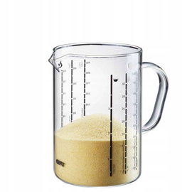 GEFU Pojemnik z miarką METI 1000 ml szkło borokrzemowe podziałka