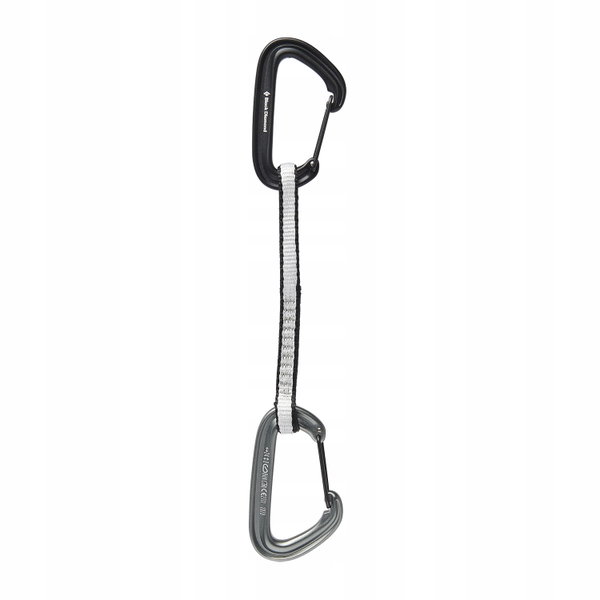 Ekspres wspinaczkowy Black Diamond Litewire 16cm szary