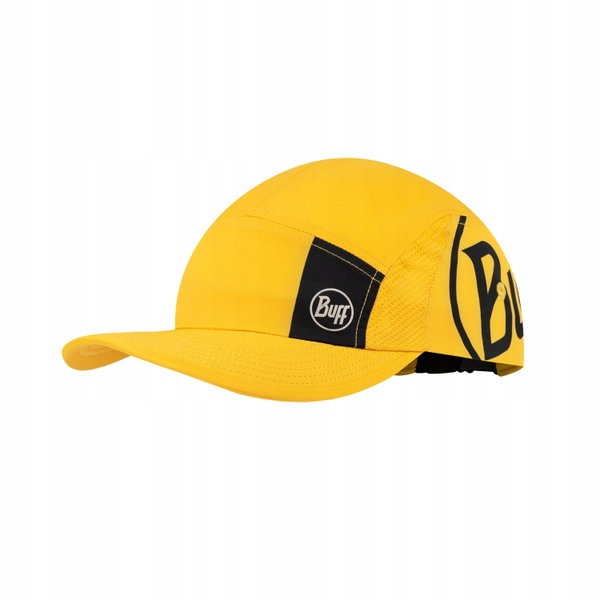 Czapka trekkingowa Buff 5 Panel Go Cap - Logo Yellow L/XL