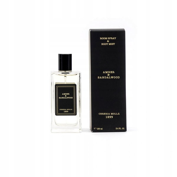 Cereria Molla Spray 100ml. Amber and Sandalwood