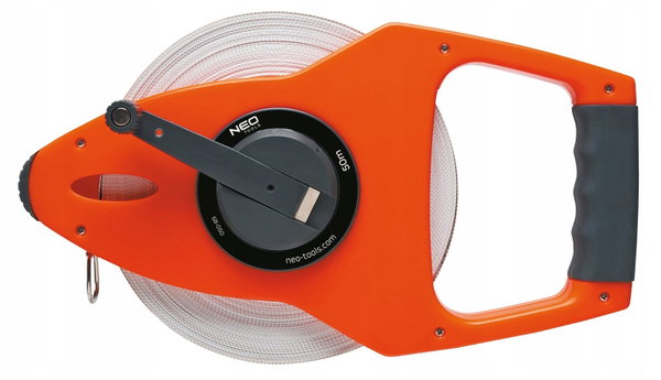 NEO TOOLS TAŚMA MIERNICZA 50m PRZESUNIĘTY PUNKT 0 PRZEKŁADNIA 3:1 68-050