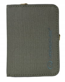 LIFEVENTURE Portfel turystyczny Rfid Card Wallet Recycled zielony