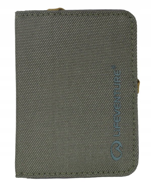 LIFEVENTURE Portfel turystyczny Rfid Card Wallet Recycled zielony