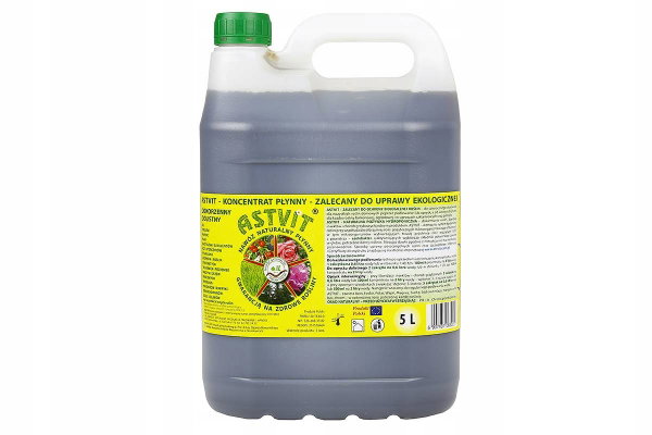 Astvit Nawóz Naturalny Płynny 5L Bez Chemii Uniwersalny Bio Eko Płyn 5000ml