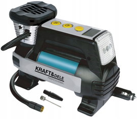 KOMPRESOR SAMOCHODOWY 250W 12V LCD 6,9 BAR DO OPON MATERACY PIŁEK KD3442