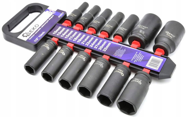 NASADKI UDAROWE DŁUGIE ZESTAW 1/2 10-32mm G10512