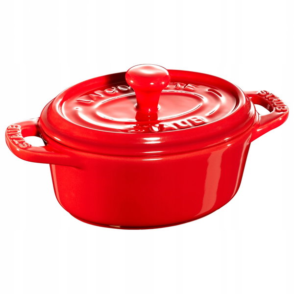 Staub Gift Giving Mini cocotte owalny 200 ml, czerwony
