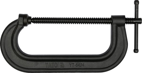ŚCISK STOLARSKI ŚRUBOWY TYPU C 200 MM ŻELIWO SIŁA NACISKU 3600 KG YT-6424
