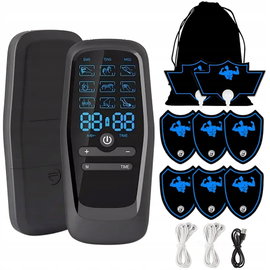 STYMULATOR MIĘŚNI TENS TERAPIA 9 TRYBÓW PRZECIWBÓLOWA ŁADOWANIE USB