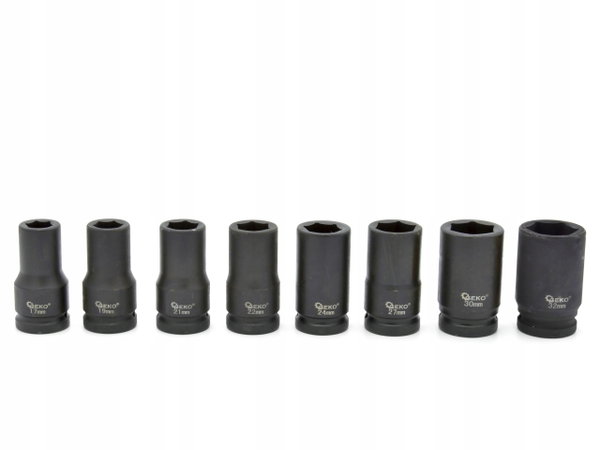 ZESTAW NASADEK UDAROWYCH 3/4 cala 17-32mm KLUCZE TIR NASADKI UDAROWE DŁUGIE